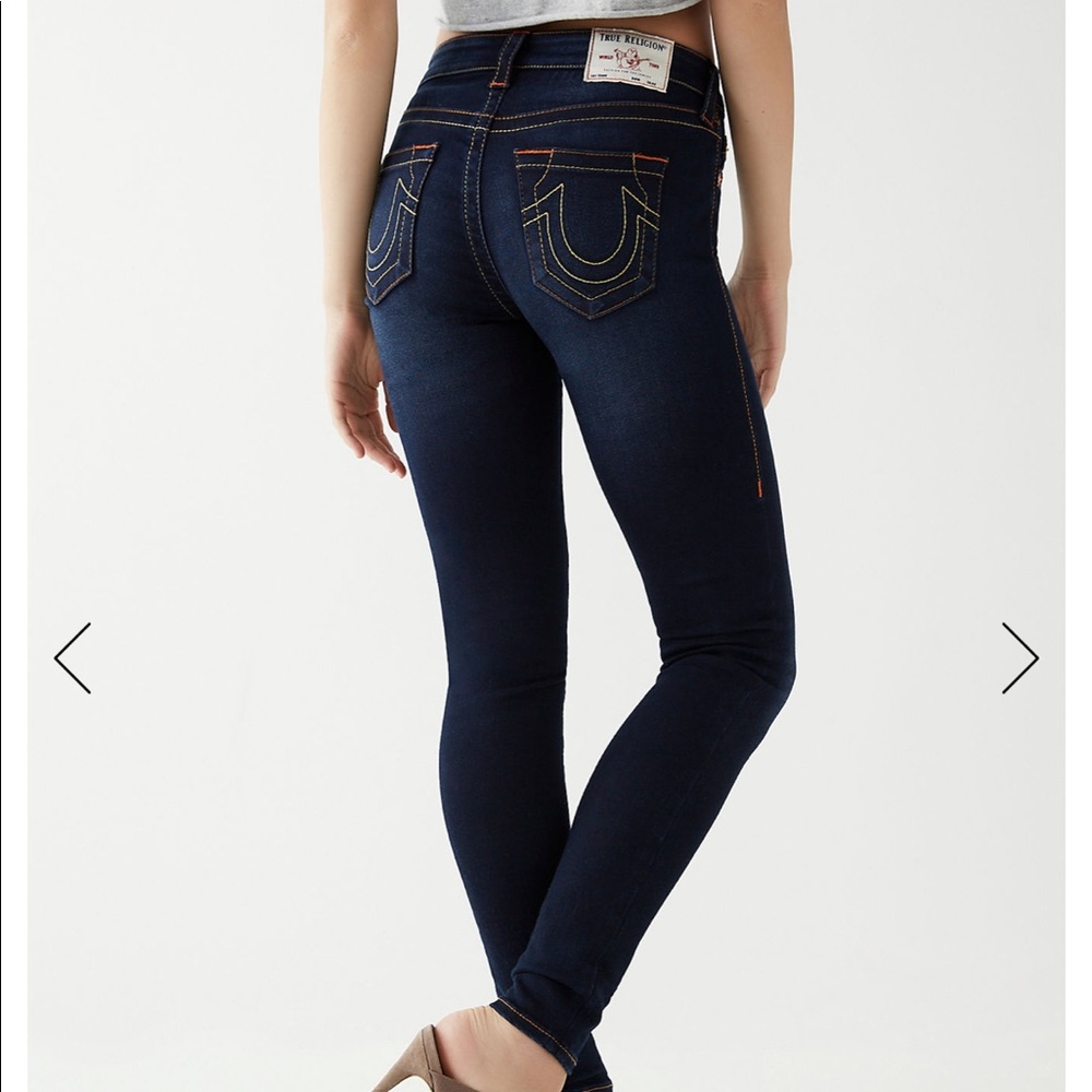 True Religion Halle mid rise super skinny jeans